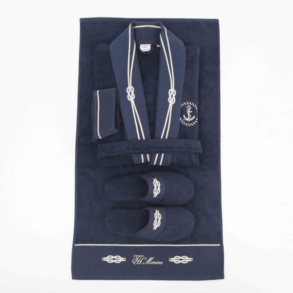 Marine Bathrobe Bornoz Set - Görsel 6