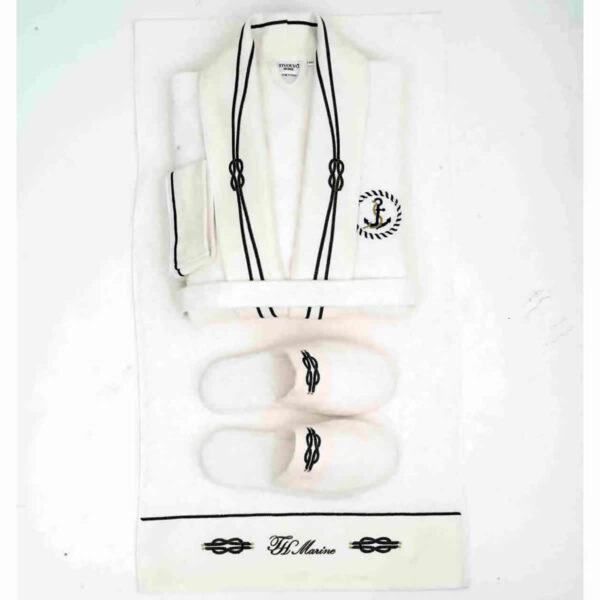 Marine Bathrobe Bornoz Set - Görsel 7